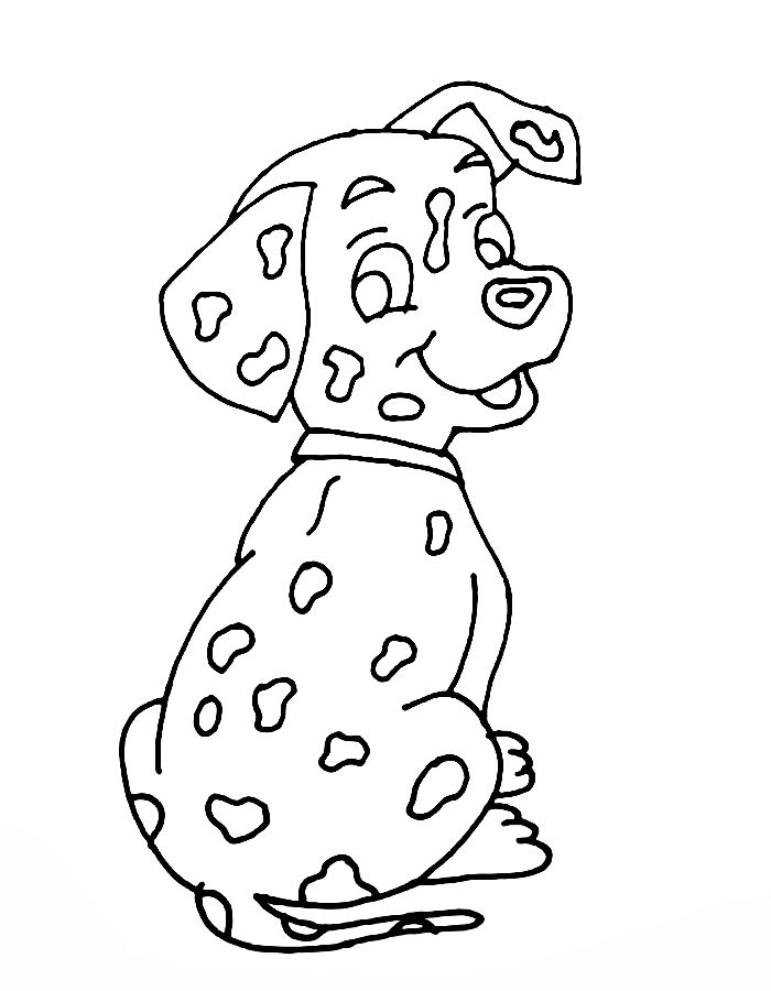 101 Dalmatians Dog Coloring Page