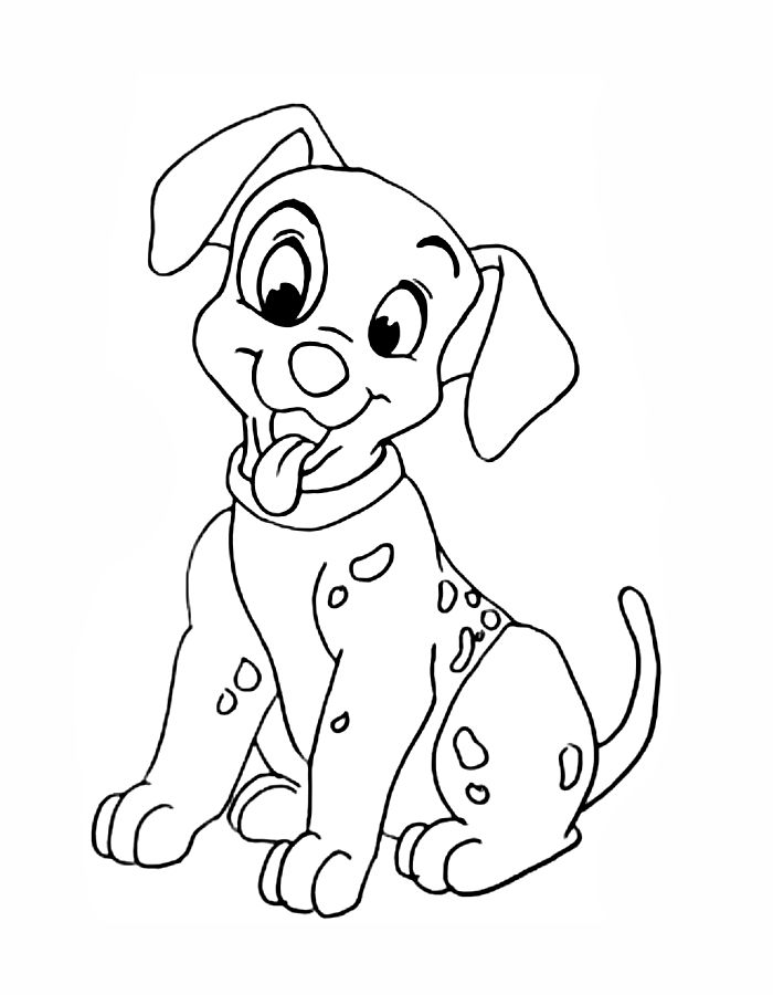 101 Dalmatians Patch Coloring Page