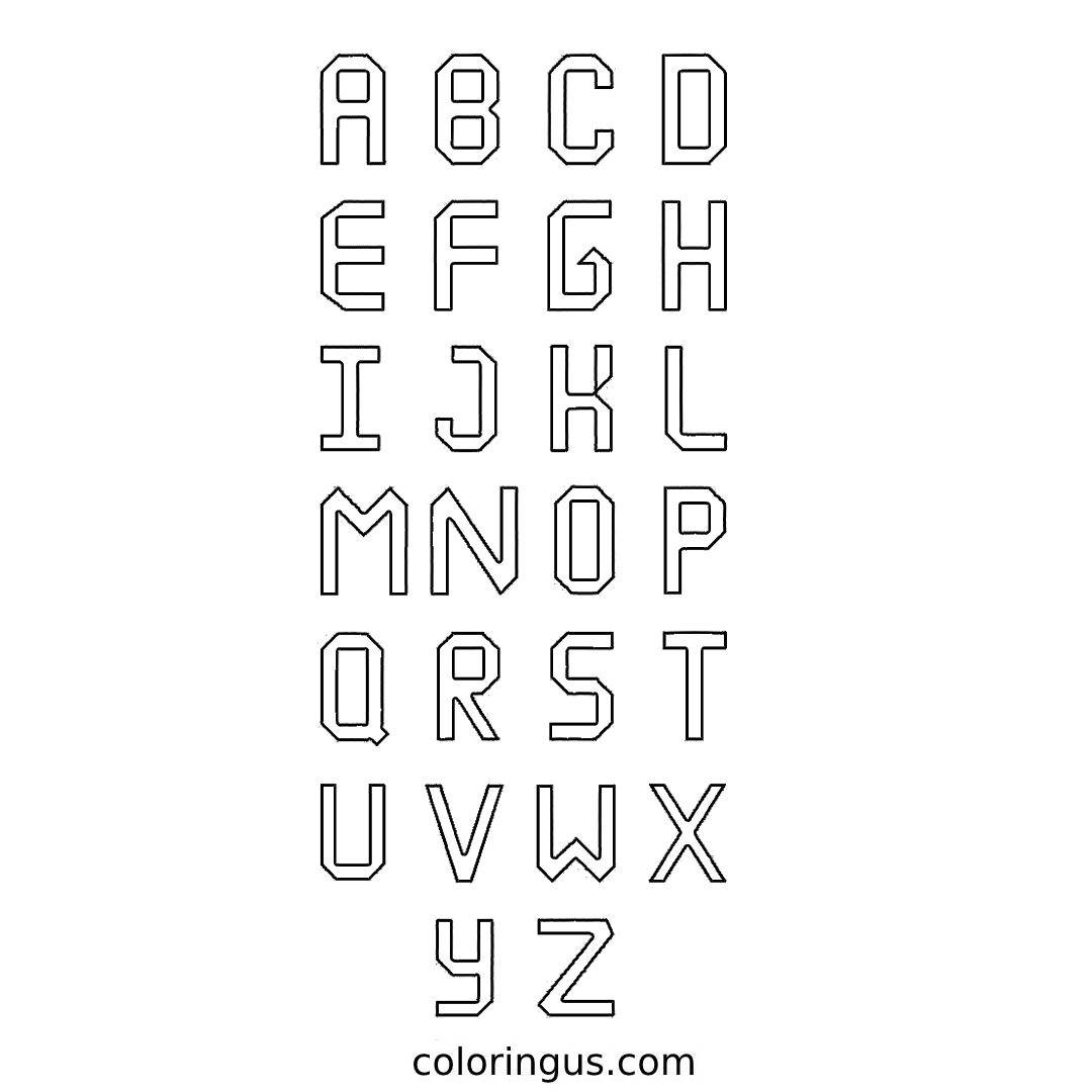 3d abc letters coloring