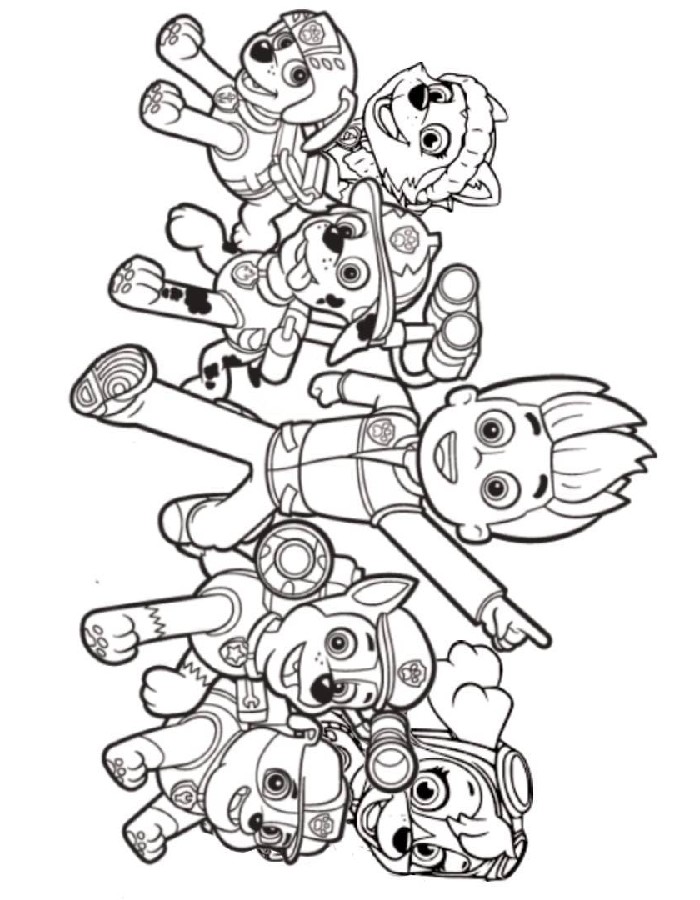 Paw Patrol coloring page