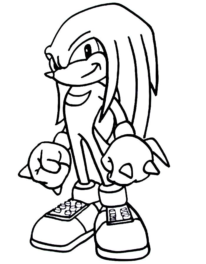 Knuckles  coloring page