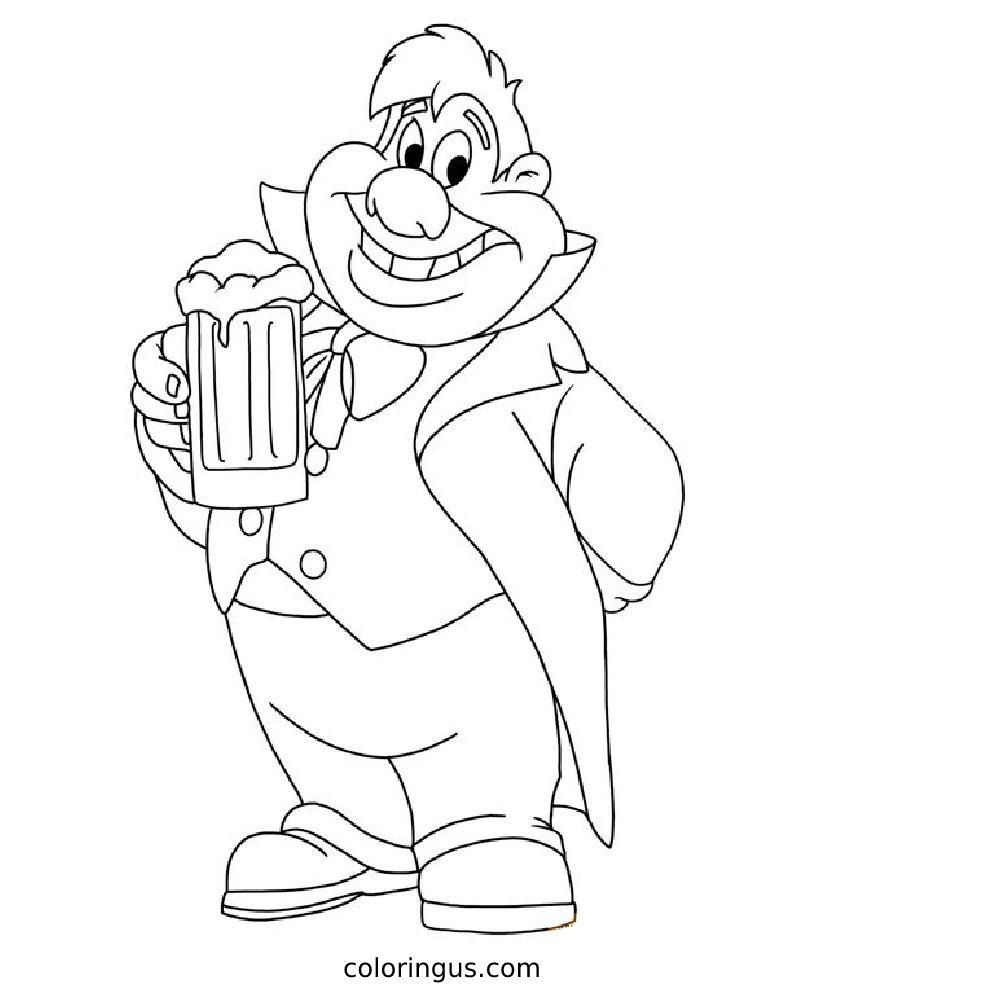 Lefou Coloring Page