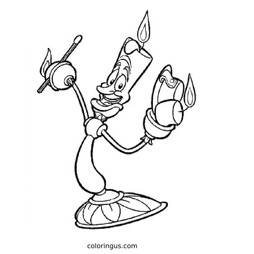 Lumiere Coloring Page