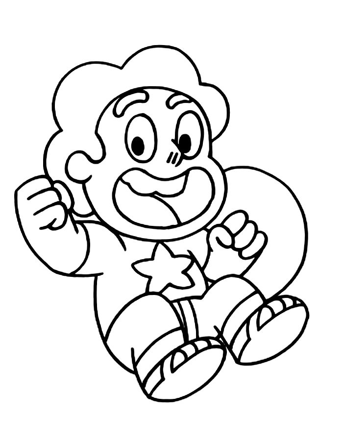 Steven Universe Drawing Coloring Page