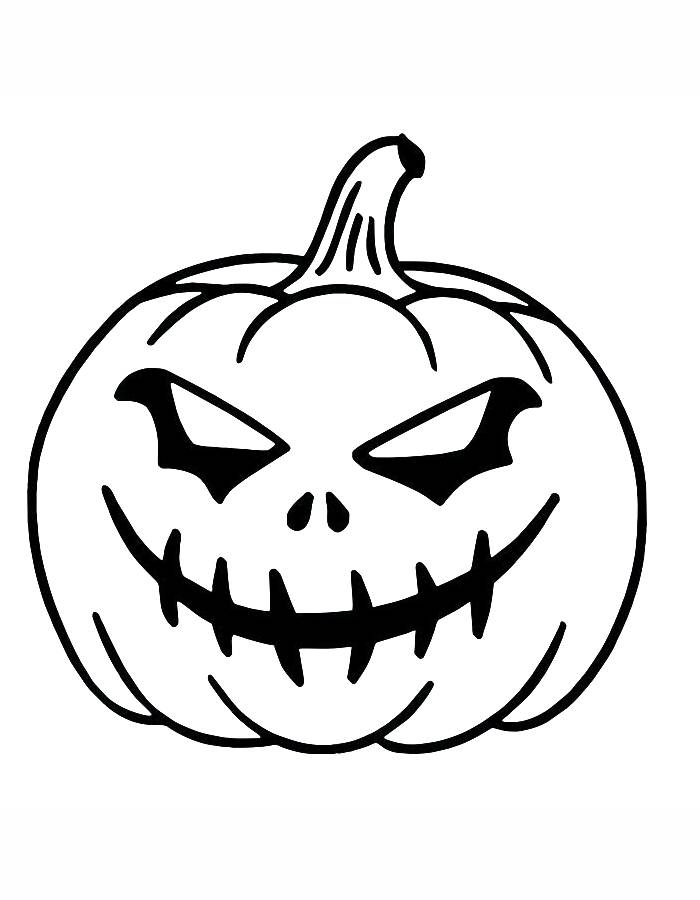 A Halloween Pumpkin Pdf Coloring Page