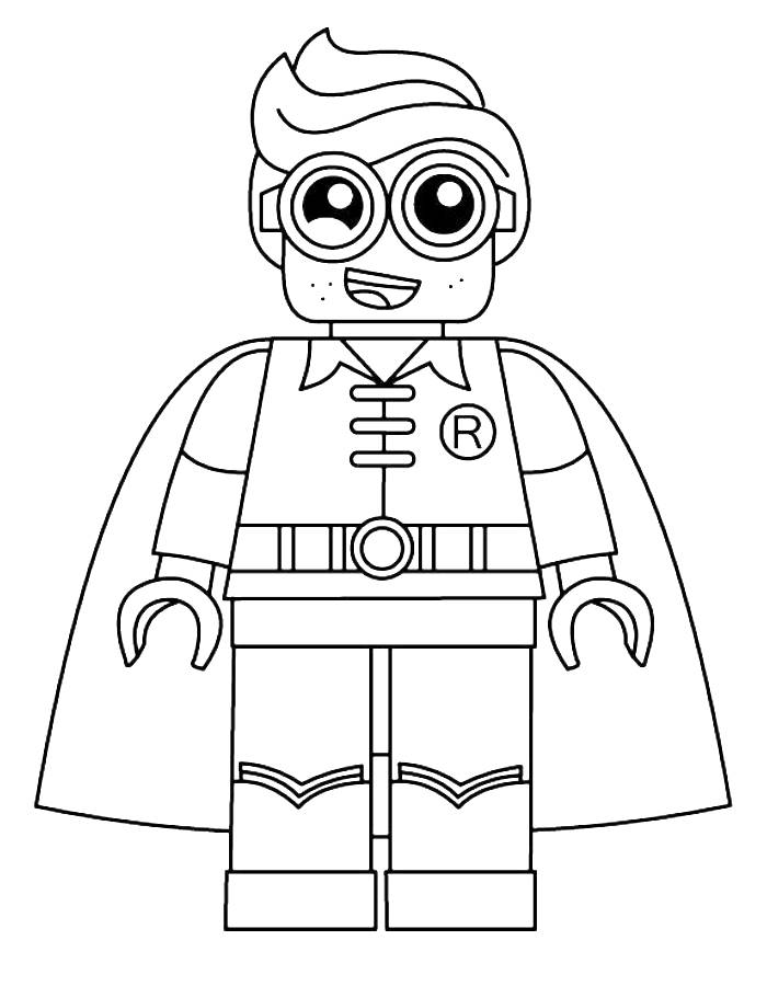 A Lego Mini Figure Coloring Page