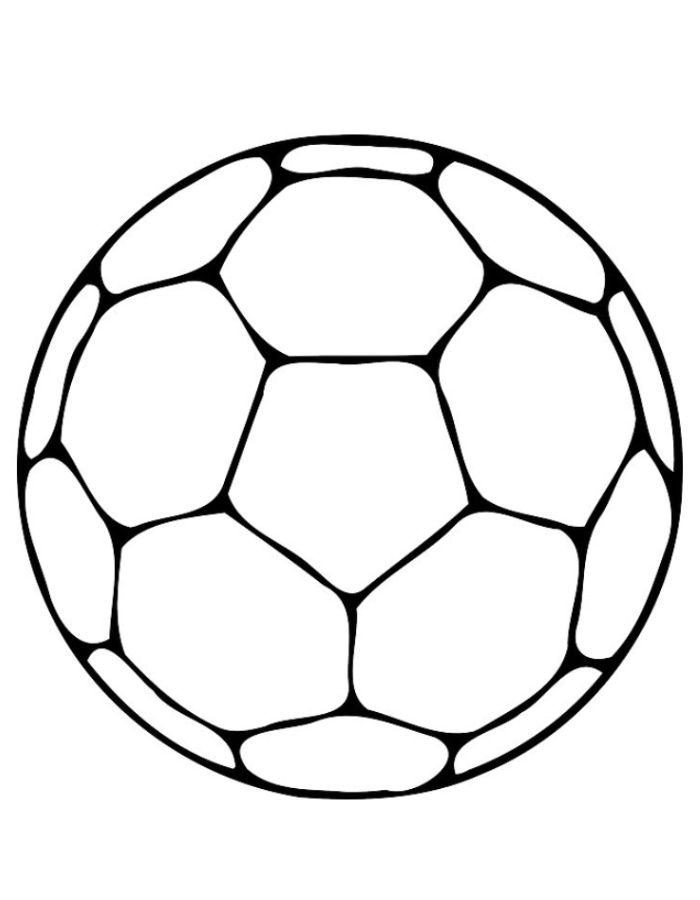 A Soccer Ball Coloring Page