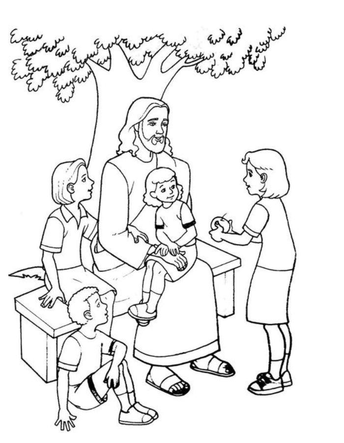 About jesus coloring page - Coloringus