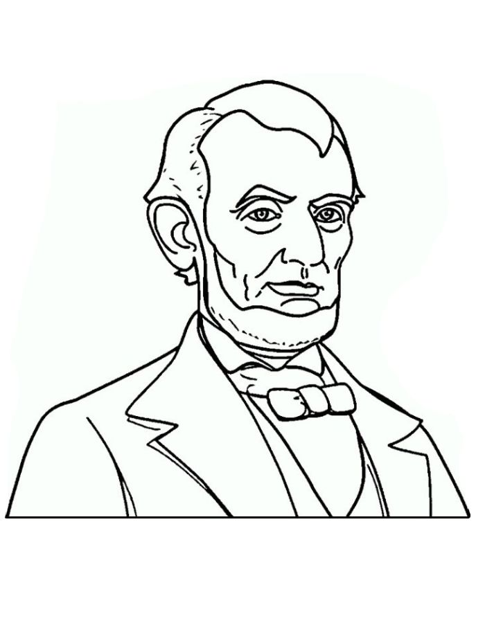 Abraham Lincoln Coloring Page