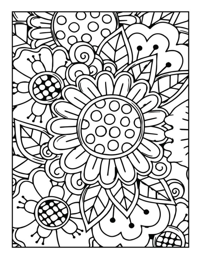 Abstract Coloring Pages Free Printable PDF 