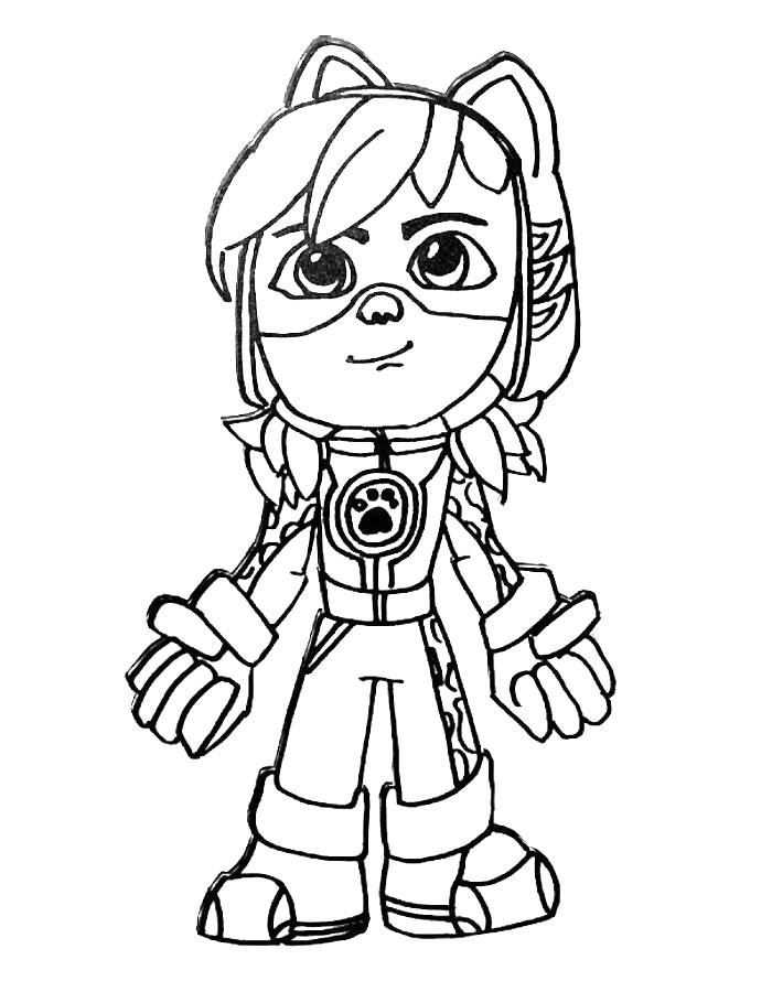 Action Pack Coloring Page