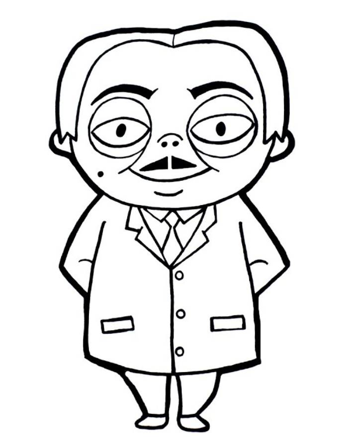 Addams Family Coloring Page