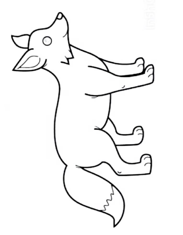 Adult Fox Coloring Page