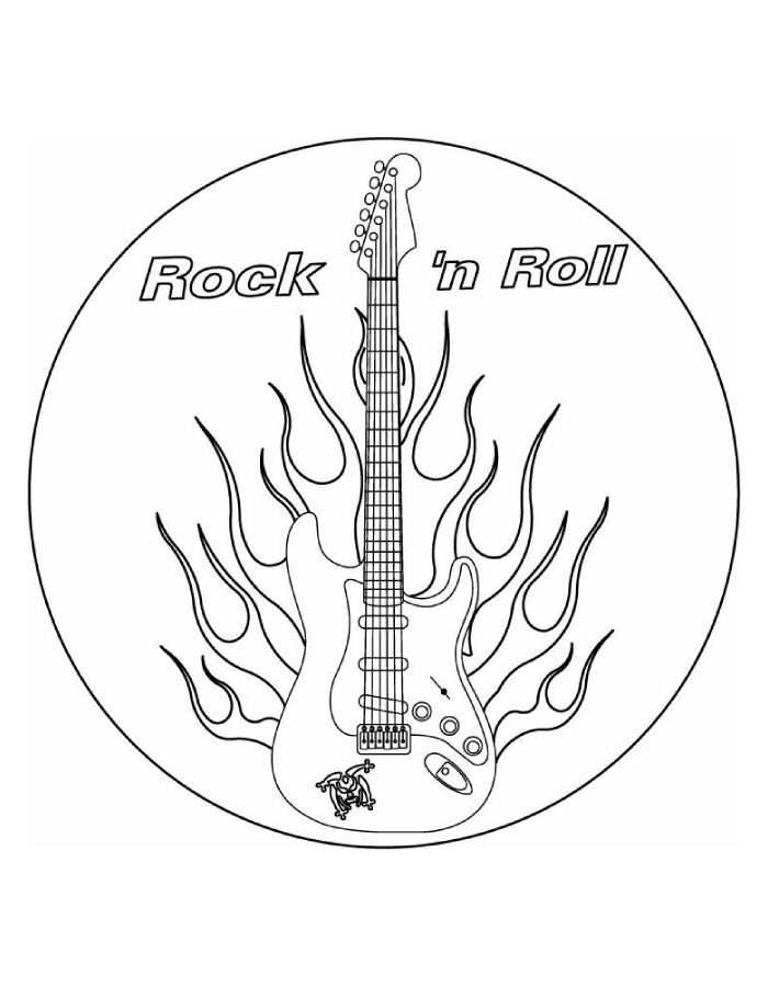 Adult Music Coloring Page