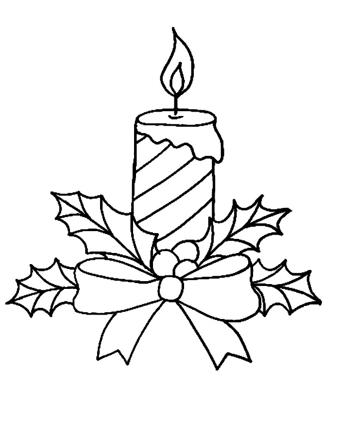 Advent Candle Coloring Page