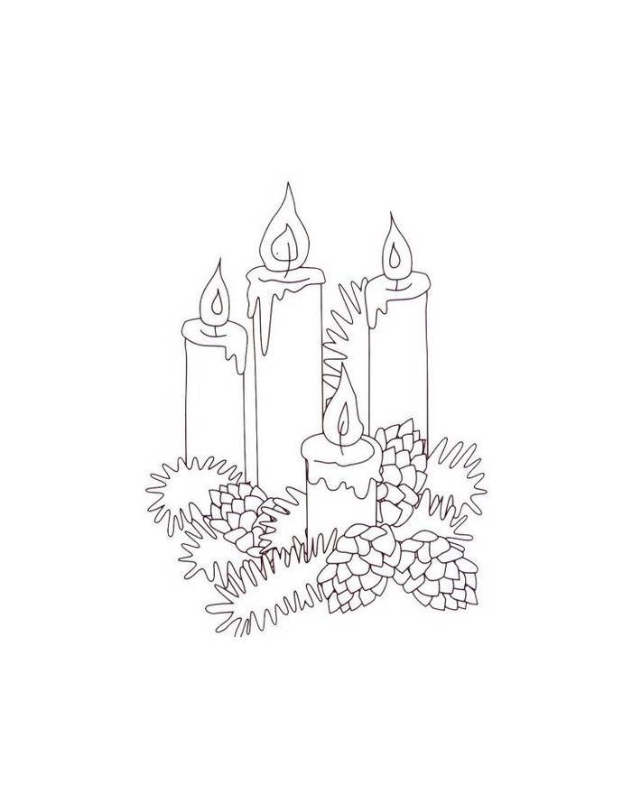 Advent Candle Simple Art
