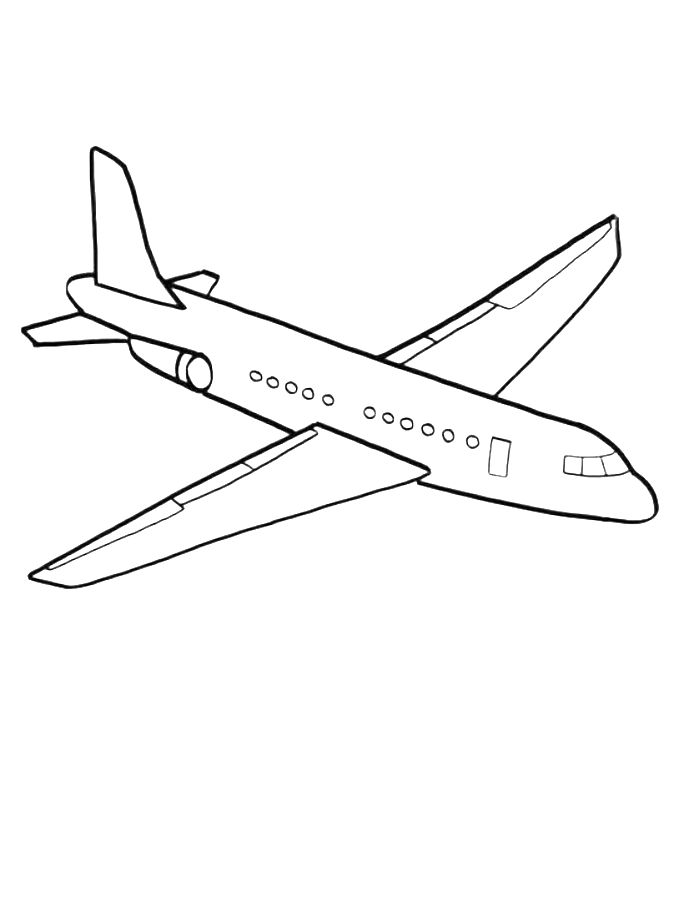 Aeroplane Printable Coloring Page