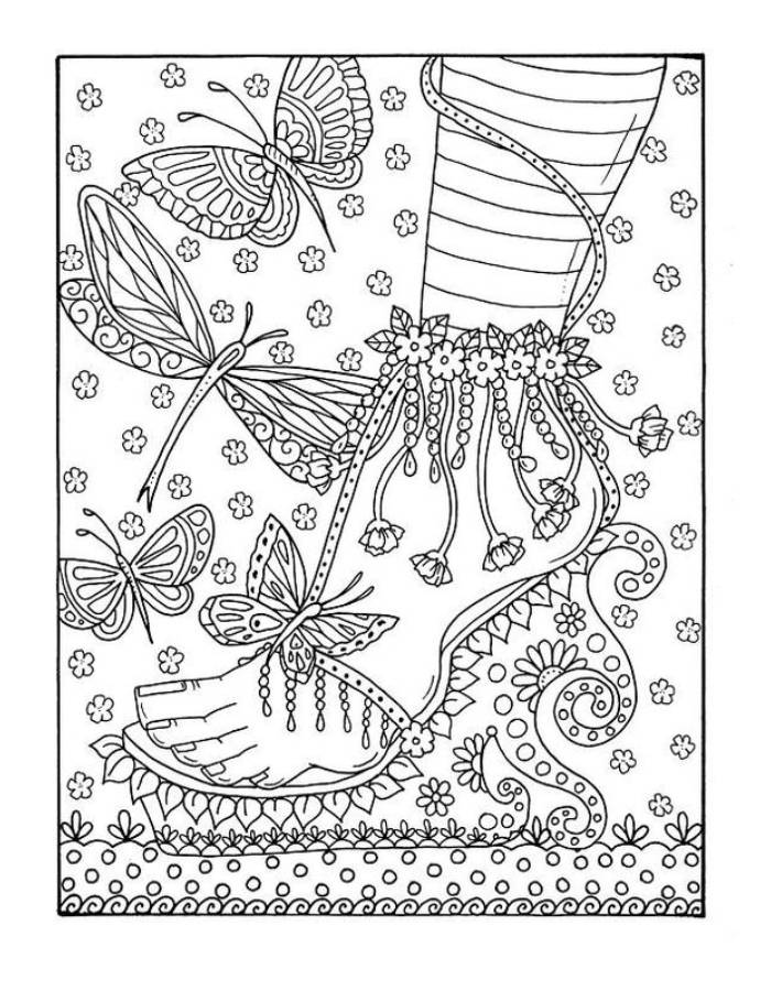 Aesthetic Trippy Coloring Page