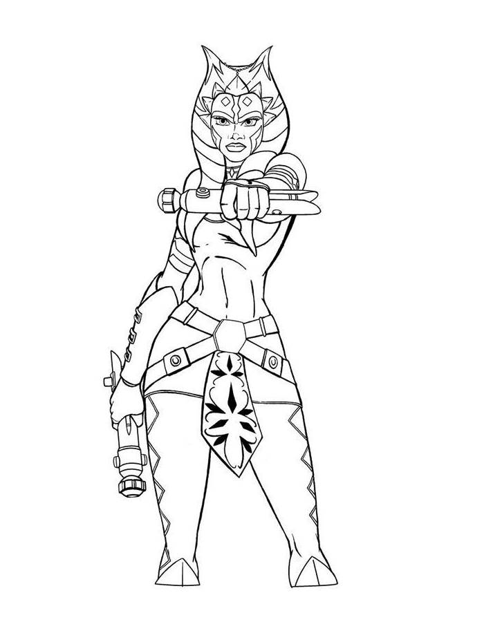 Ahsoka Tano  coloring page