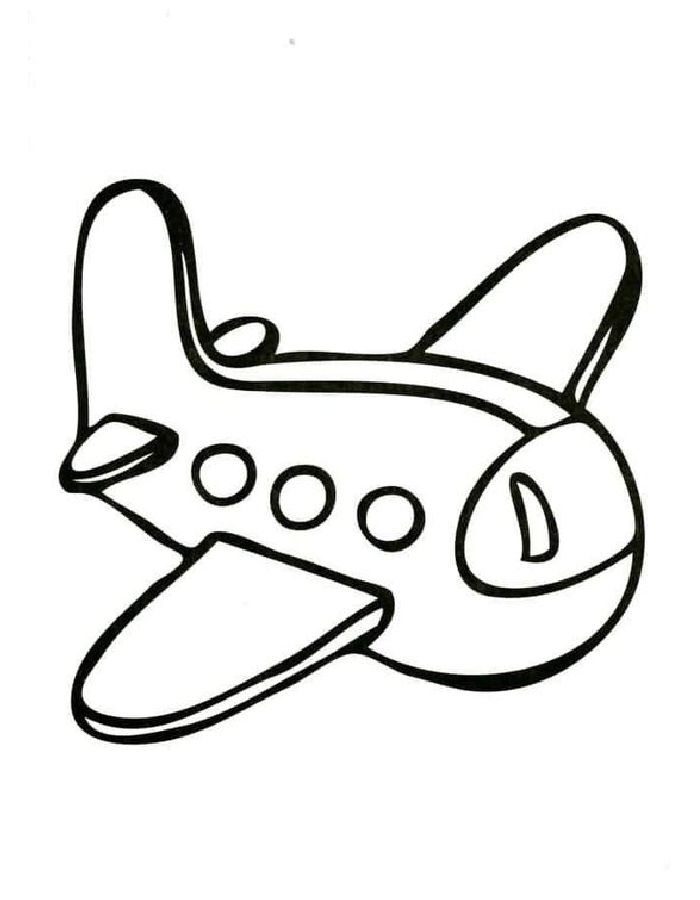 Airplane Images Coloring Page