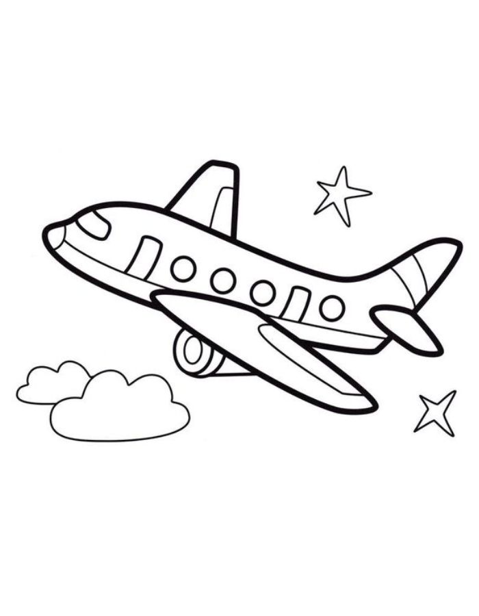 Airplane  coloring page