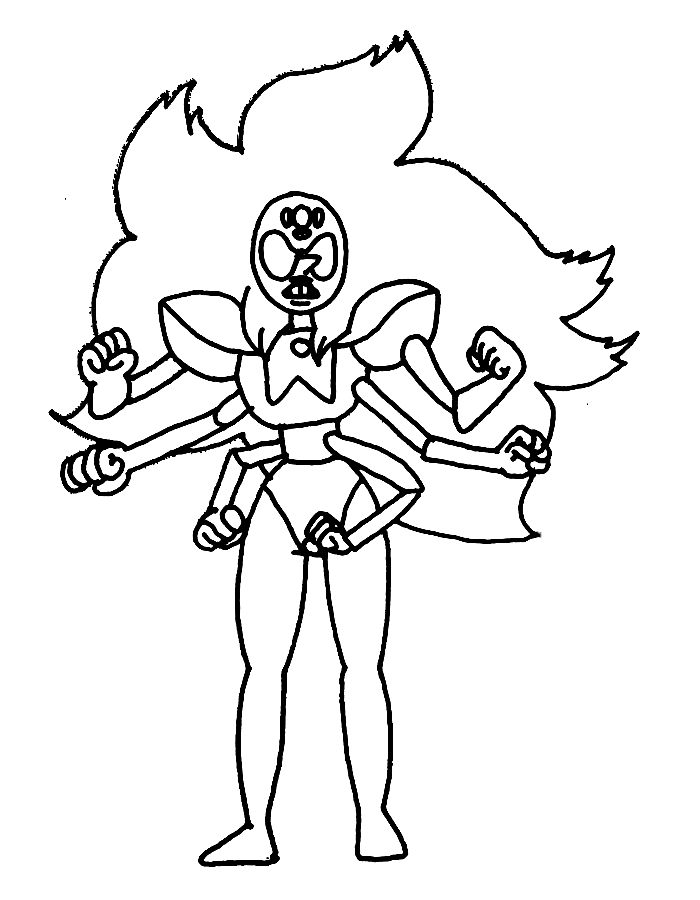 Alexandrite Steven Universe Coloring Page