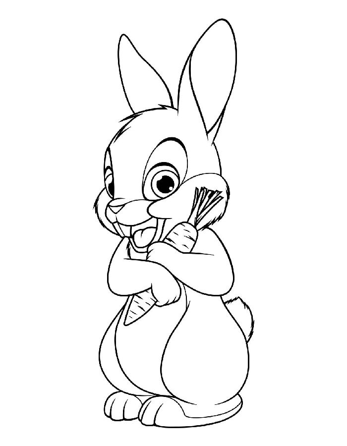 Alice In Wonderland White Rabbit Coloring Page