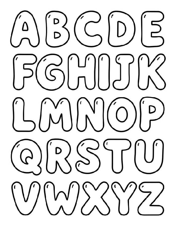 Alphabet Coloring Page