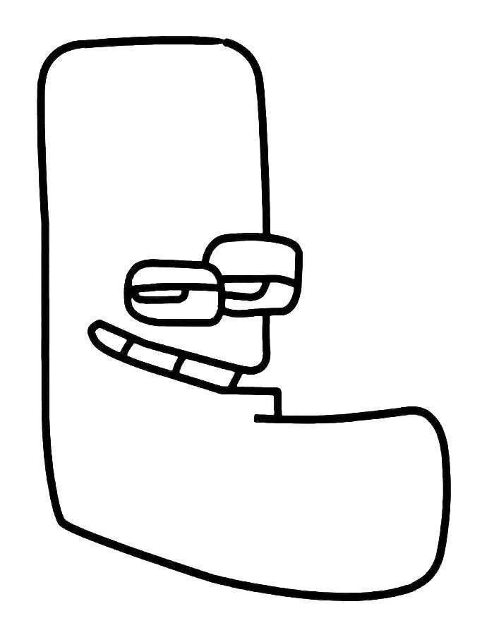 Alphabet Lore L Coloring Page