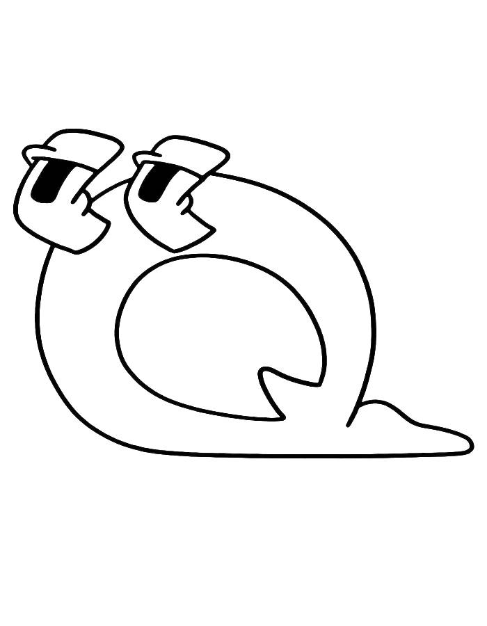 Alphabet Lore Q Coloring Page