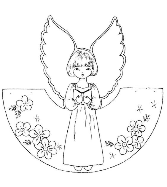 Angel coloring page