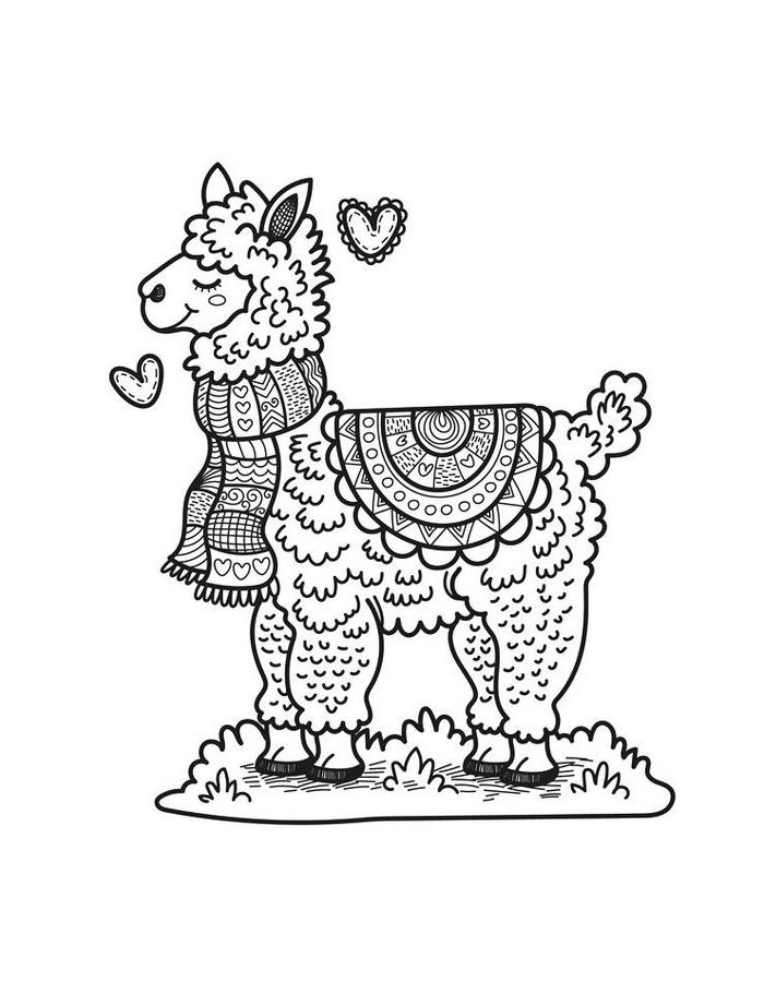 Animal Zentangle Coloring Page