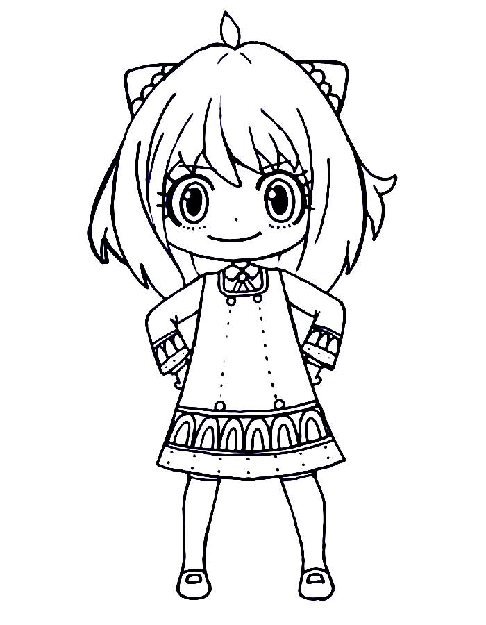 Anya Coloring Page