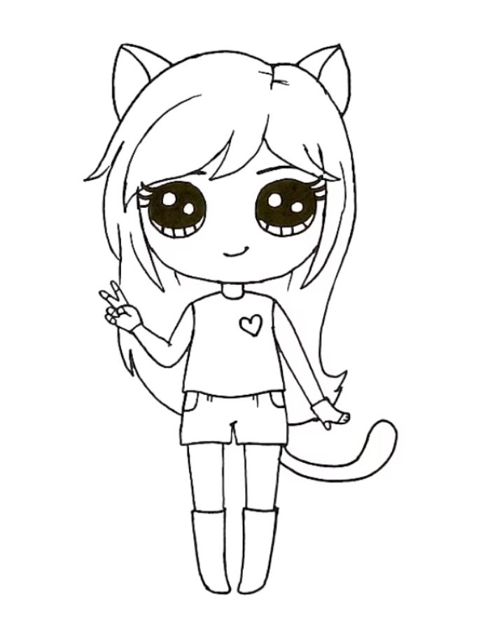 Aphmau Youtube Star Coloring Page