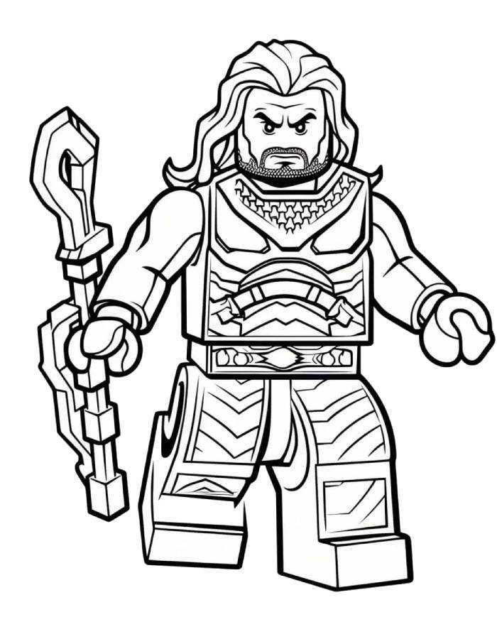 Aquaman Lego Coloring Page