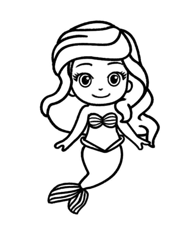 Ariel From The Little Mermaid Coloring Page