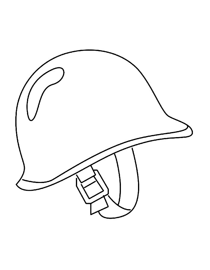 Army Hat Coloring Page