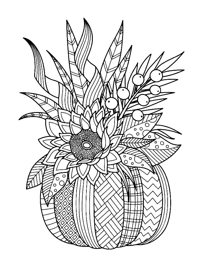 Autumn Mandala Coloring Page