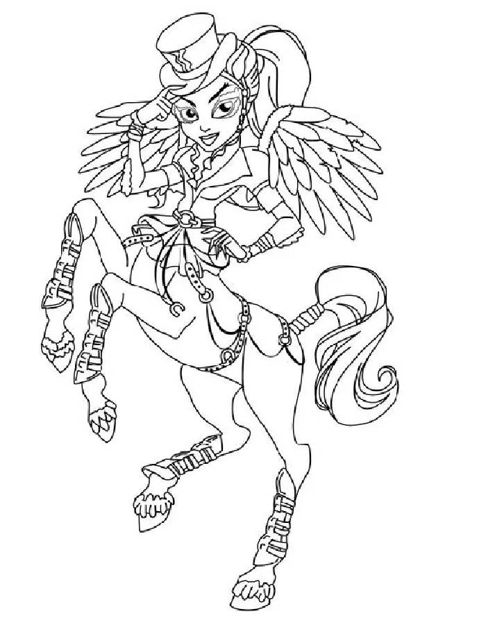 Avea Trotter In The Monster High Movie Coloring Page