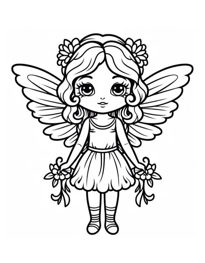 Fairy Coloring Pages (Free Printable PDF Sheets)