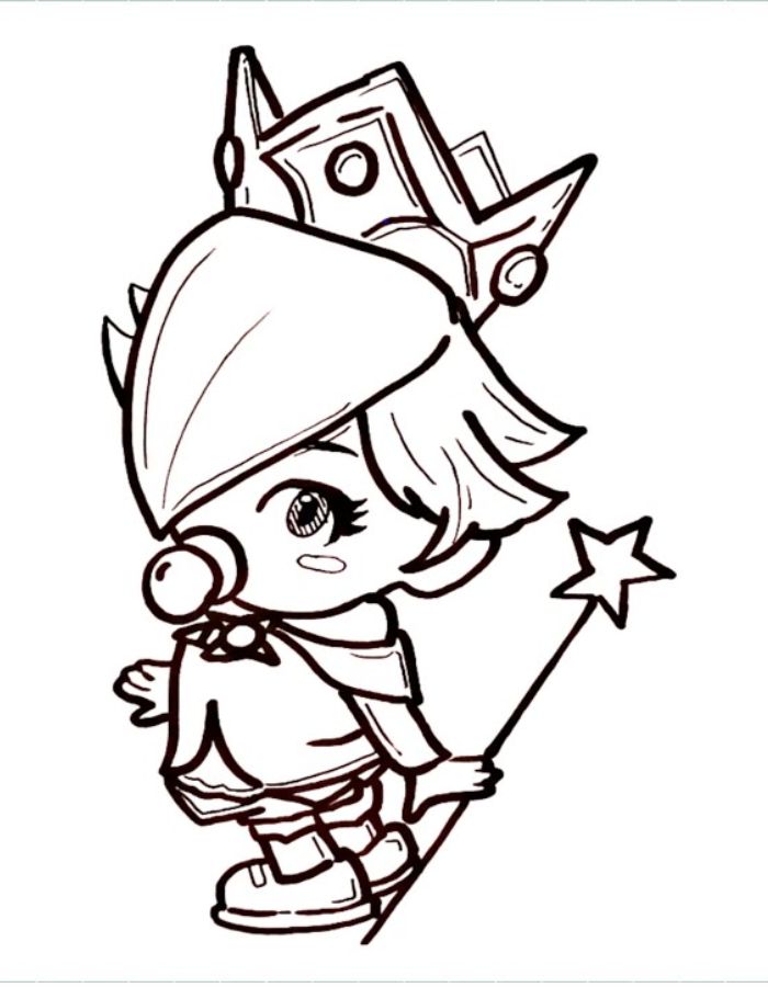 Baby Rosalina Coloring Page