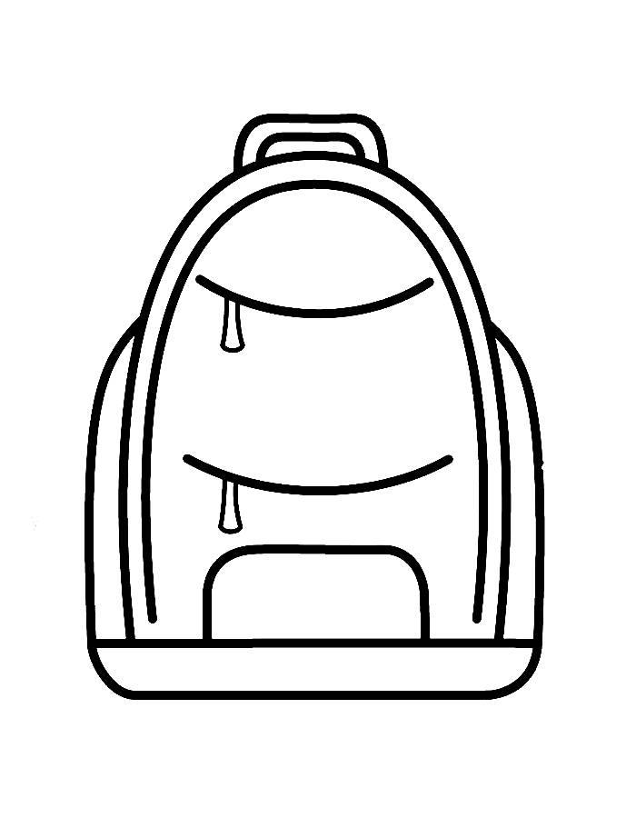 Backpack Coloring Page