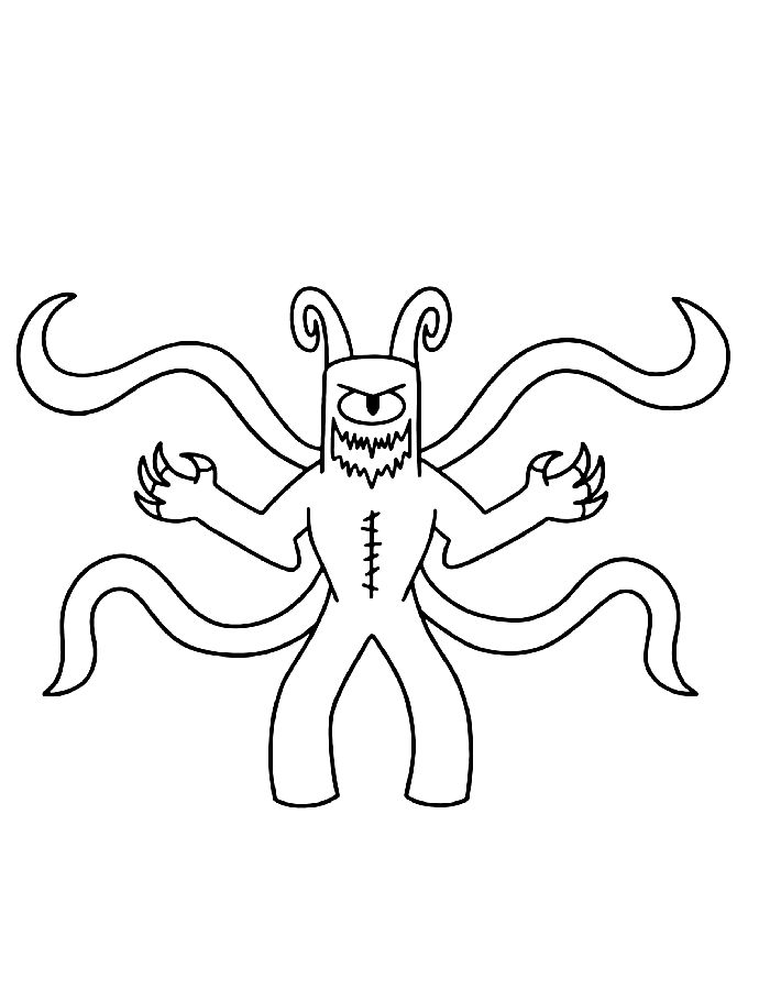 Badbad Garten Of Banban Coloring Page