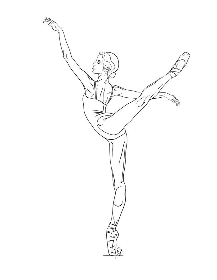 Ballet Dance  coloring page