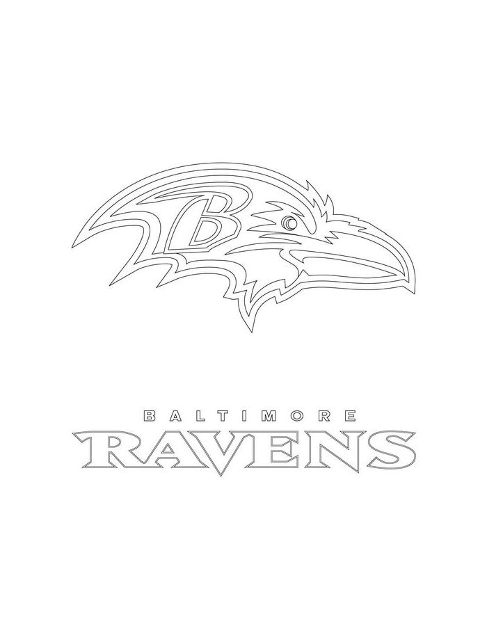 Baltimore Ravens Coloring Page