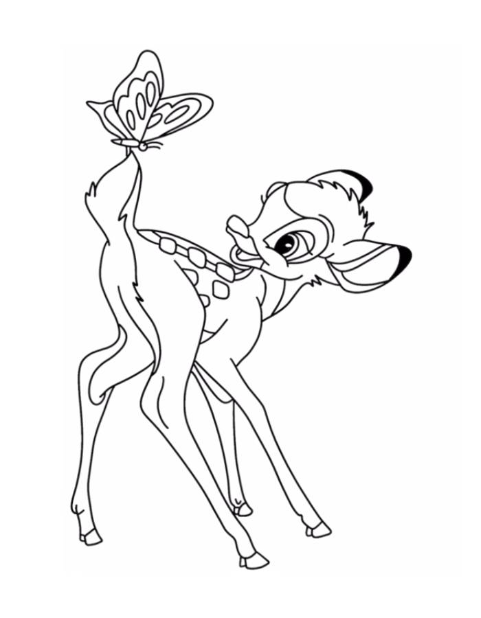 Bambi Coloring Page