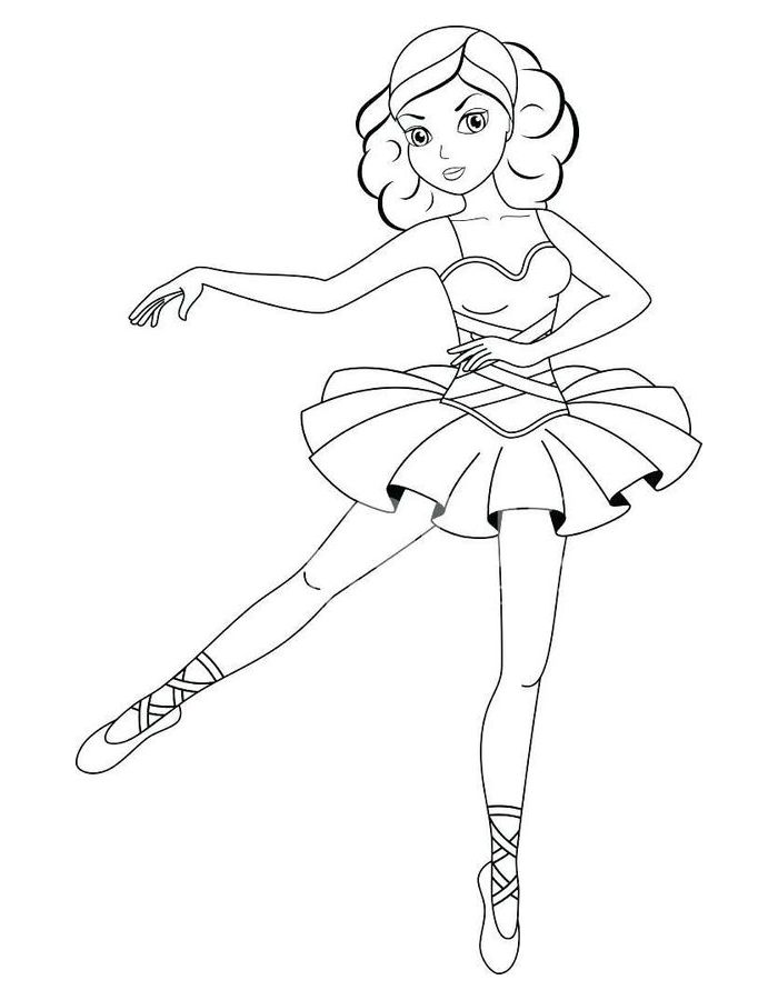 Barbie Ballet Coloring Page