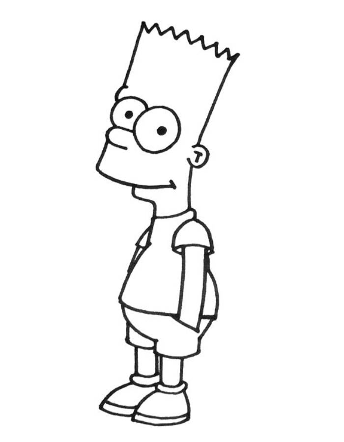 Bart Simpson  coloring page