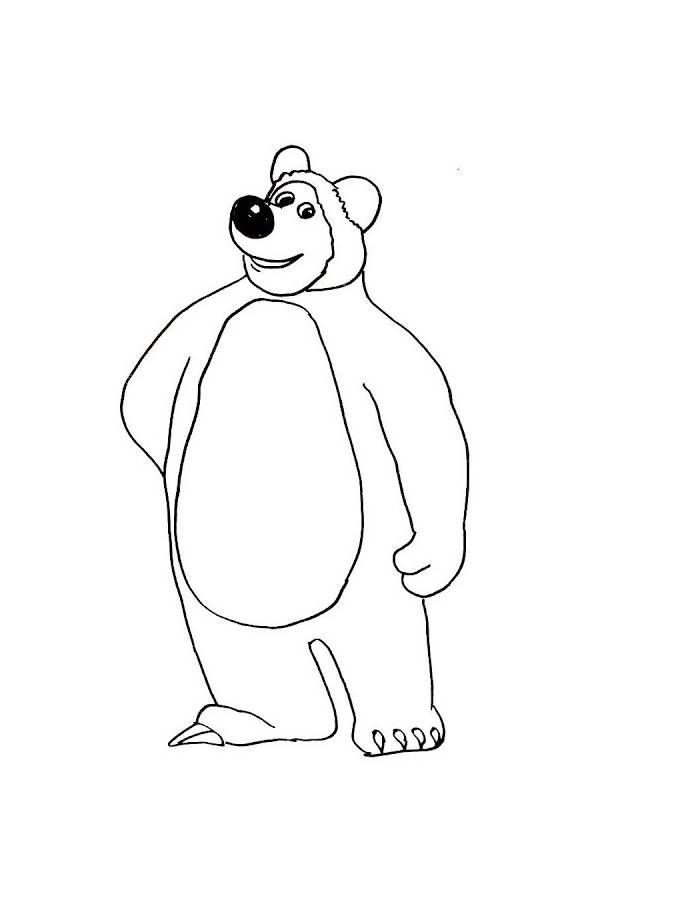 Bear Drawing From Masha And The Bear