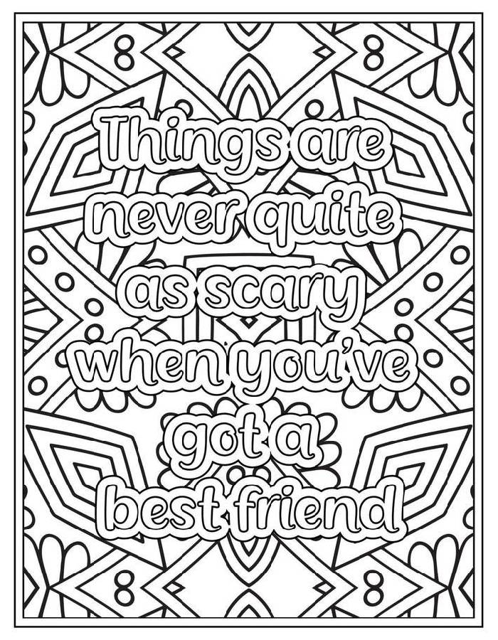 Best Friend Bff Girlfriend Coloring Page